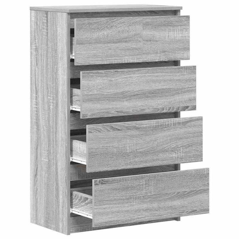 Servantă, sonoma gri, 60x35x98,5 cm, lemn prelucrat