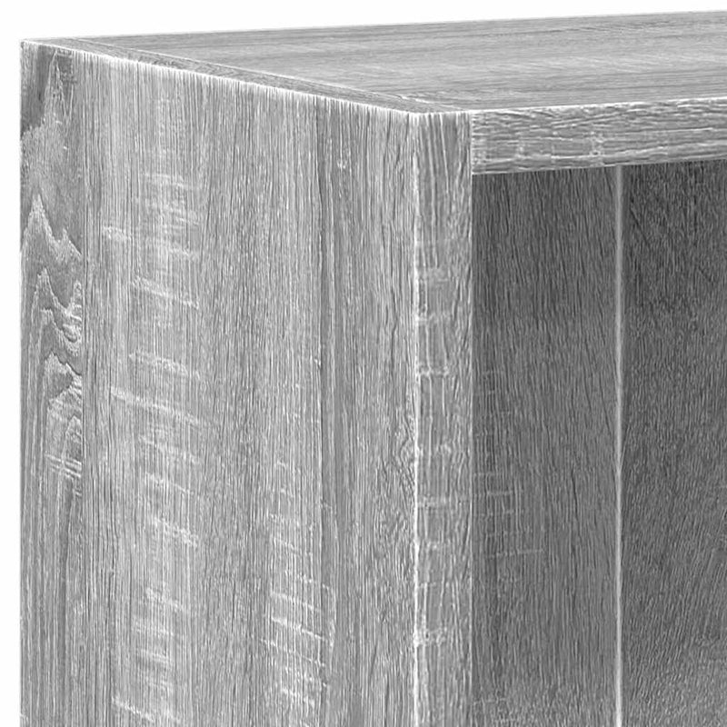 Bibliotecă, gri sonoma, 60x24x76 cm, lemn prelucrat