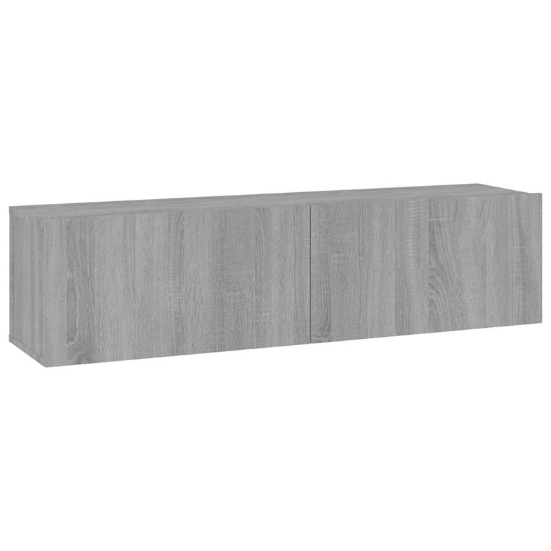 Comodă TV de perete, gri sonoma, 120x30x30 cm, lemn compozit
