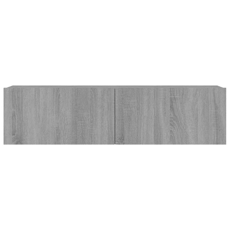 Comodă TV de perete, gri sonoma, 120x30x30 cm, lemn compozit