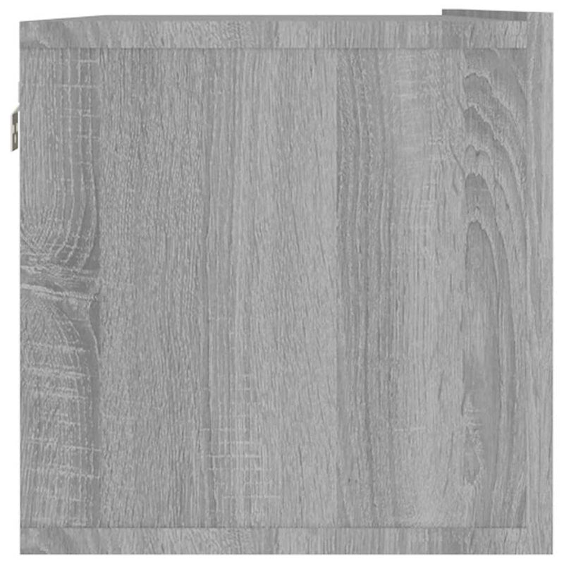 Comodă TV de perete, gri sonoma, 120x30x30 cm, lemn compozit