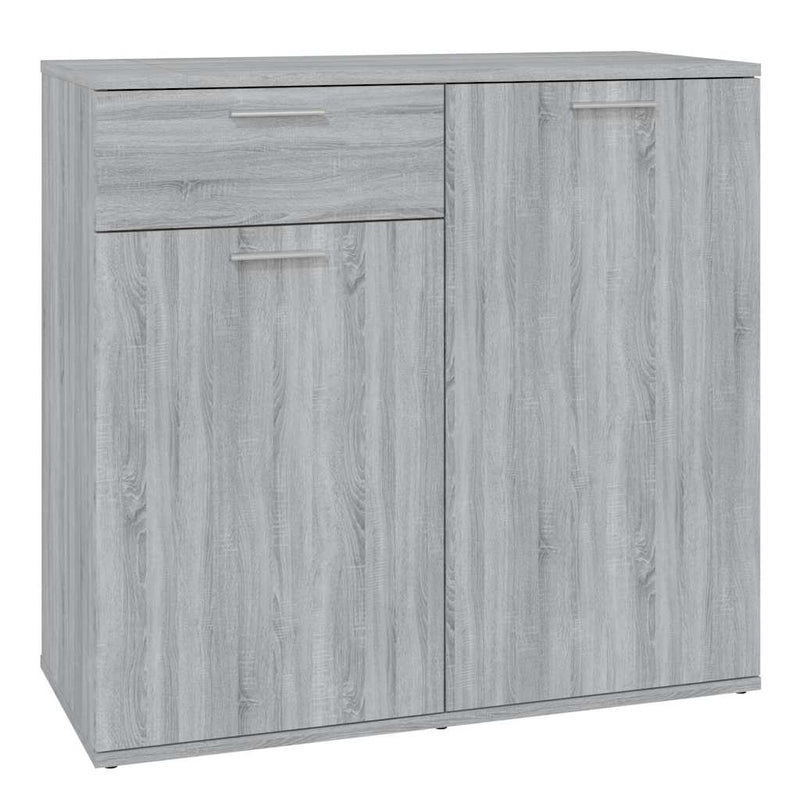 Dulap, sonoma gri, 80x36x75 cm, lemn compozit