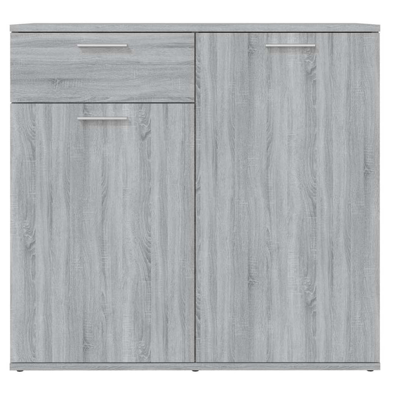 Dulap, sonoma gri, 80x36x75 cm, lemn compozit