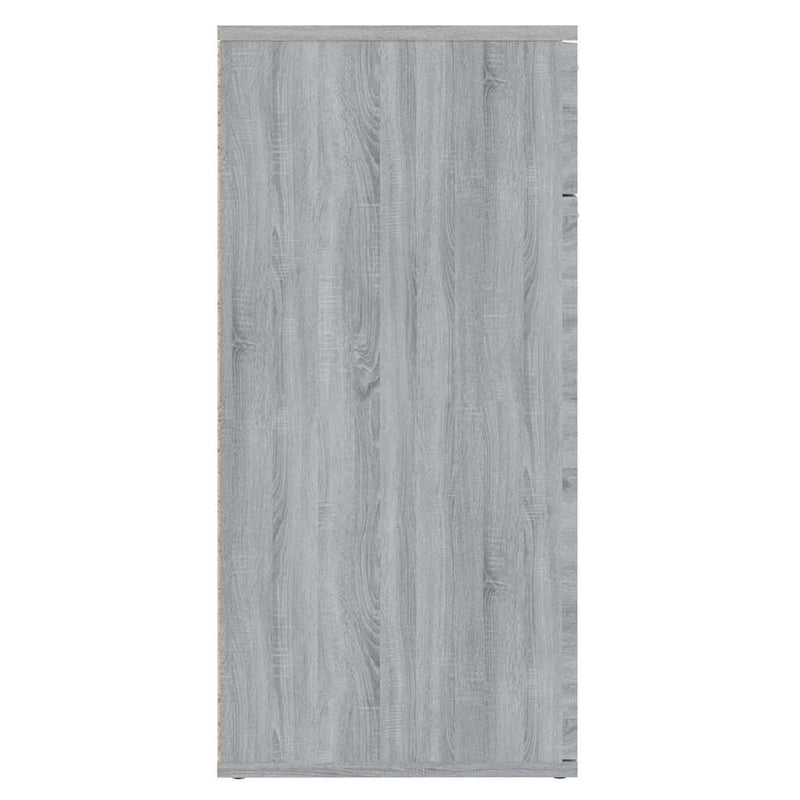 Dulap, sonoma gri, 80x36x75 cm, lemn compozit