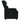 Fotoliu rabatabil electric, negru, material textil