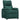 Fotoliu rabatabil electric, verde închis, material textil