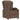 Fotoliu rabatabil electric, maro, material textil