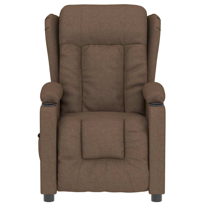 Fotoliu de masaj electric, maro, material textil