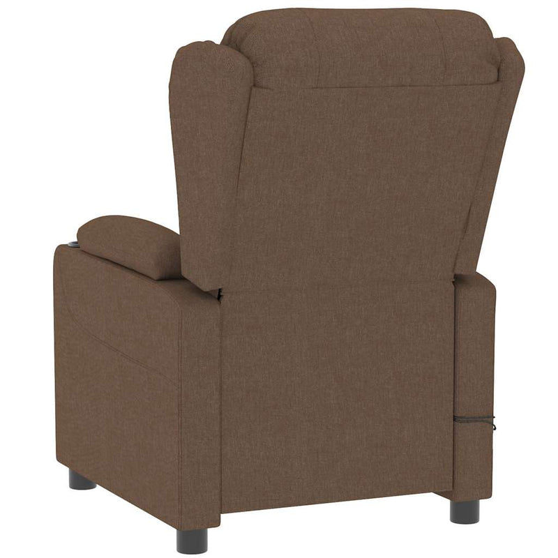 Fotoliu de masaj electric, maro, material textil