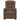 Fotoliu rabatabil electric, maro, material textil