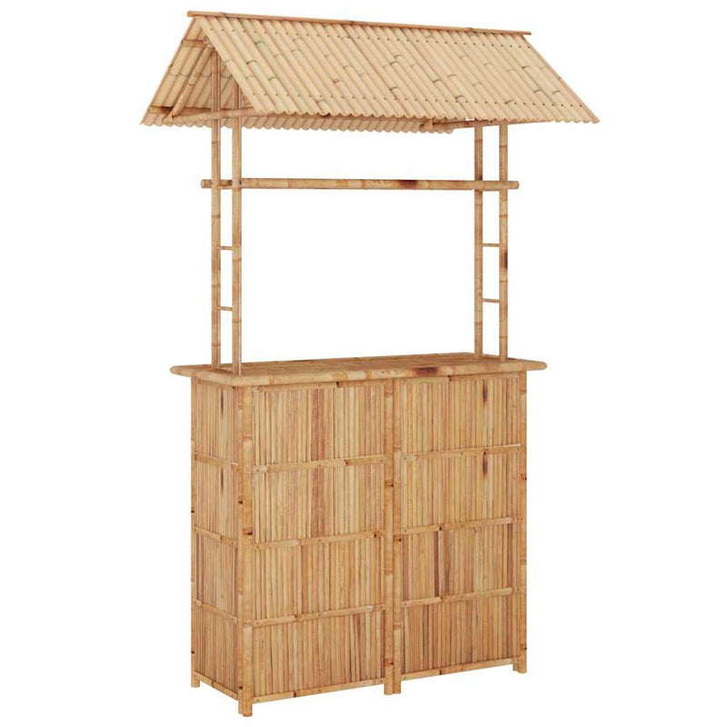 Set mobilier de bar, 3 piese, bambus
