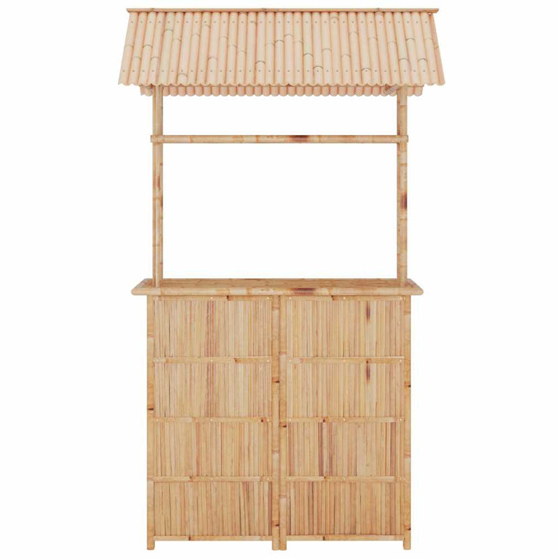 Set mobilier de bar, 3 piese, bambus
