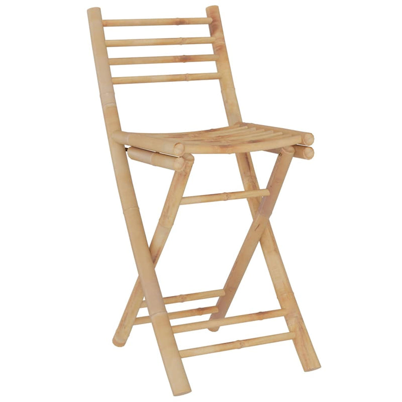 Set mobilier de bar, 3 piese, bambus