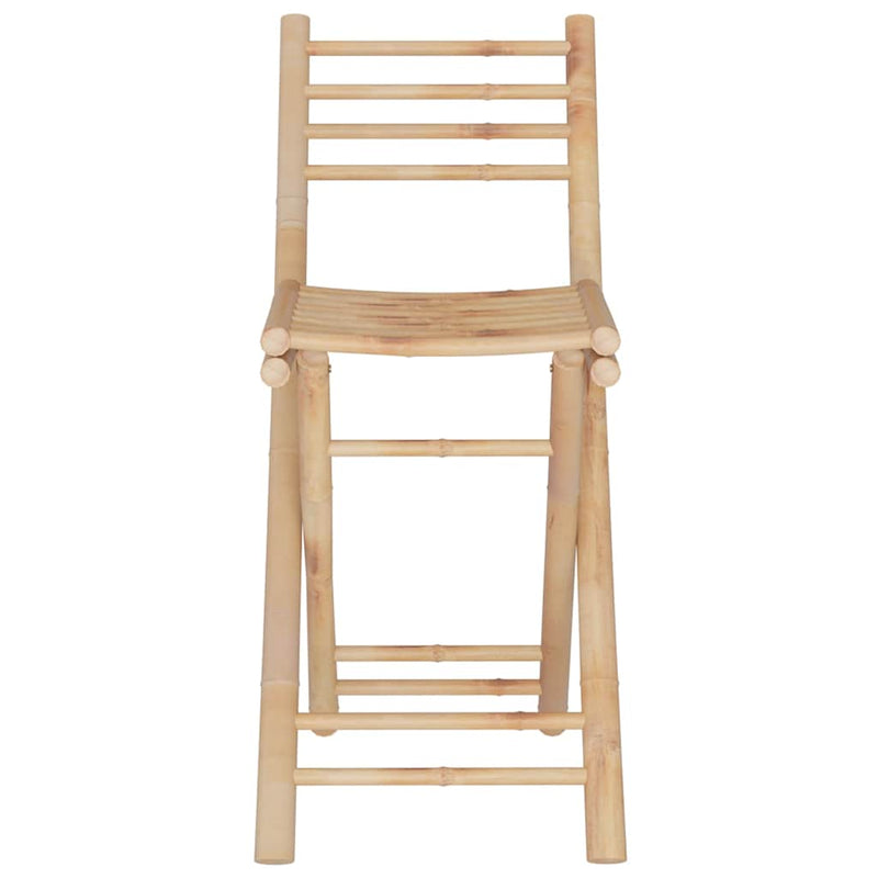 Set mobilier de bar, 3 piese, bambus