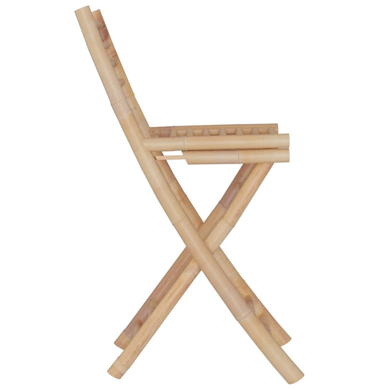 Set mobilier de bar, 3 piese, bambus