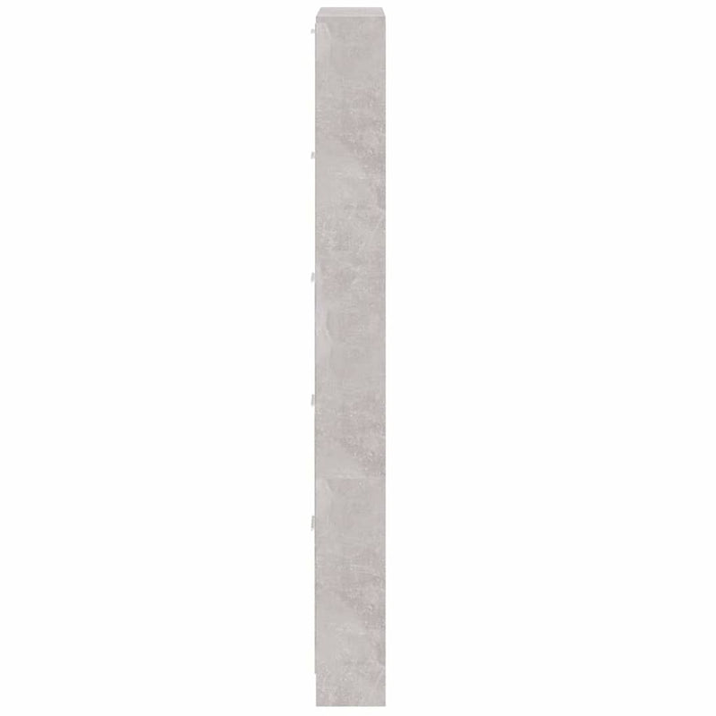 Pantofar, gri beton, 59x17x169 cm, lemn compozit