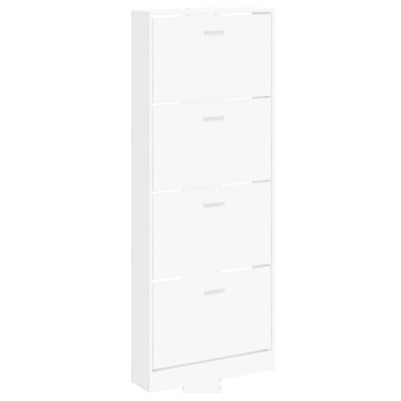 Pantofar, alb, 59x17x150 cm, lemn prelucrat