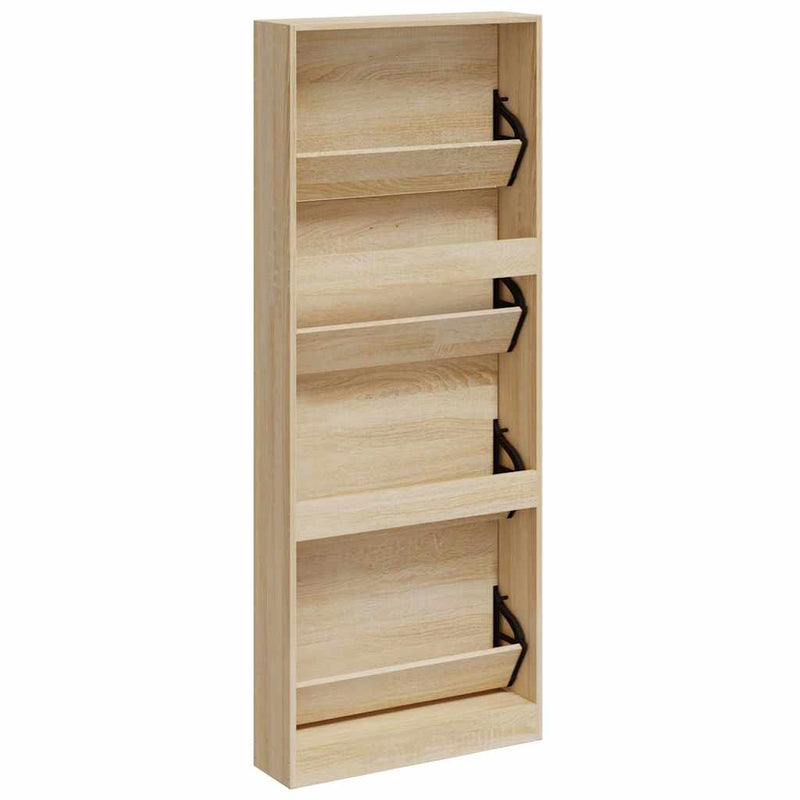 Pantofar, stejar, 59x17x150 cm, lemn prelucrat