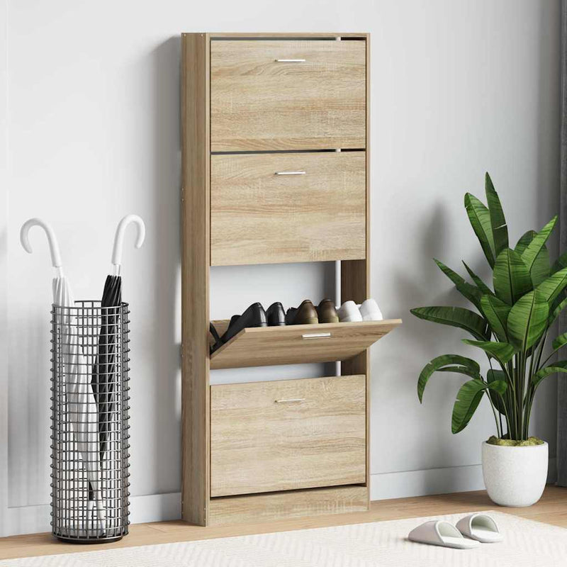 Pantofar, stejar, 59x17x150 cm, lemn prelucrat