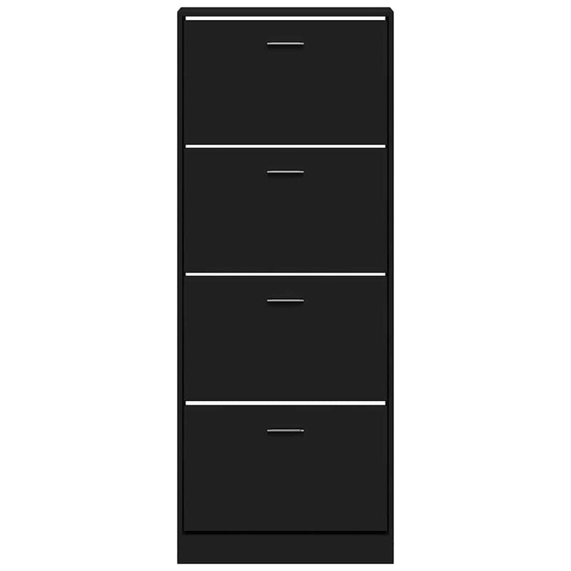 Pantofar, negru, 59x17x150 cm, lemn compozit