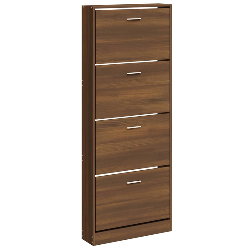 Pantofar, stejar maro, 59x17x150 cm, lemn compozit