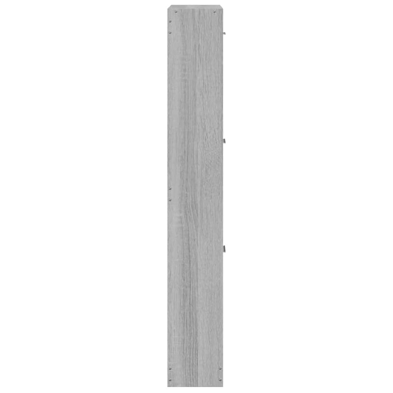 Pantofar, gri sonoma, 59x17x108 cm, lemn prelucrat