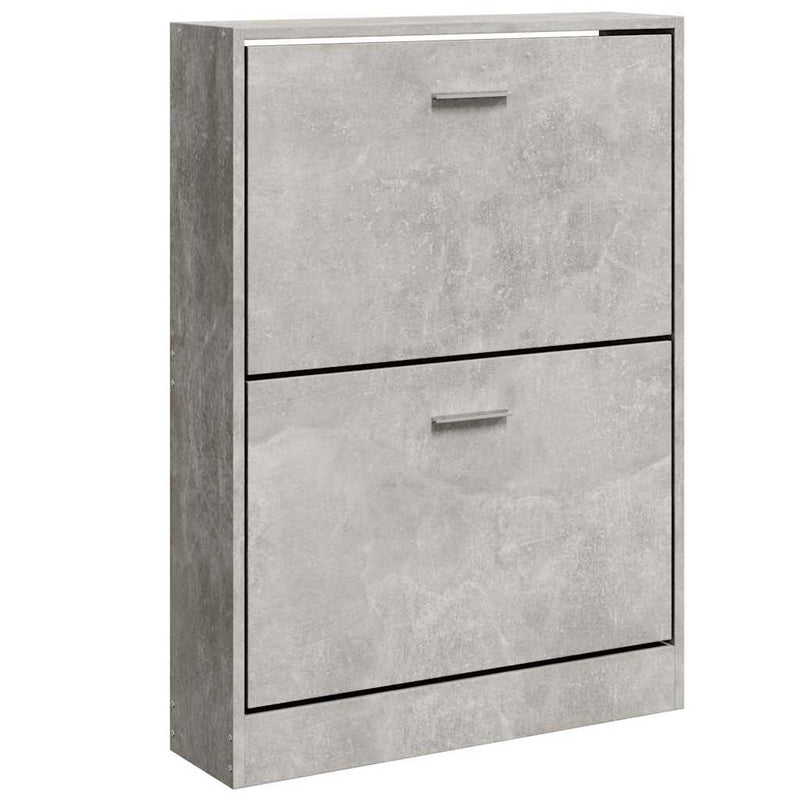 Pantofar, gri beton, 59x17x81 cm, lemn compozit