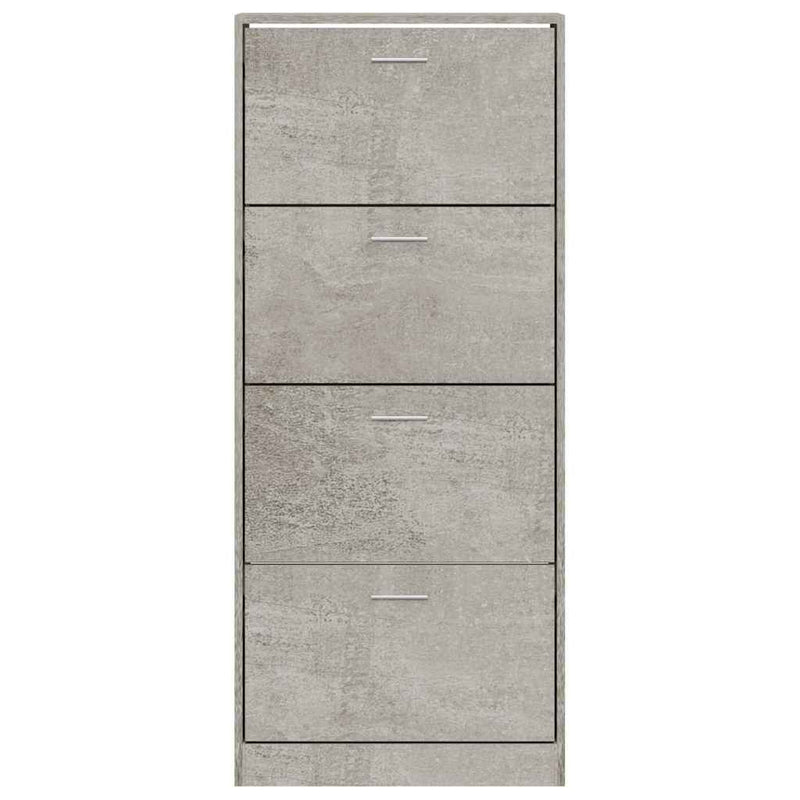 Pantofar, gri beton, 63x24x147 cm, lemn compozit