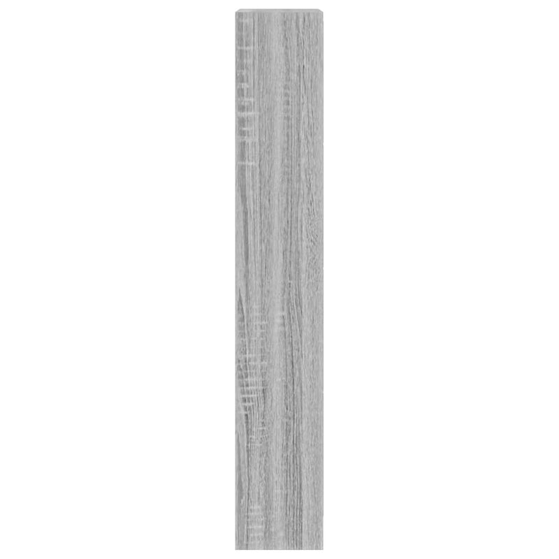 Pantofar, gri sonoma, 63x24x147 cm, lemn prelucrat