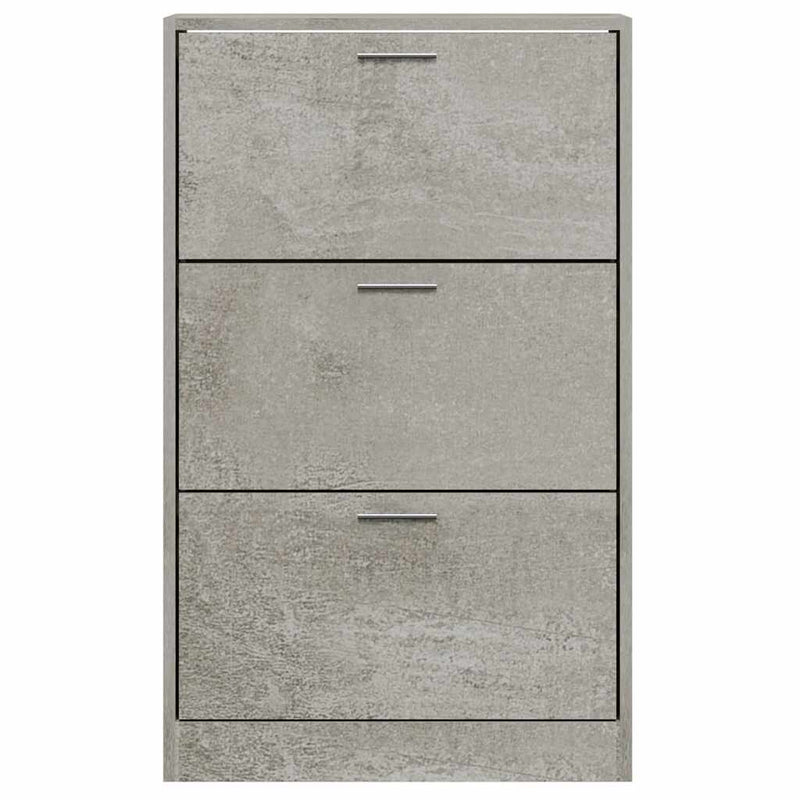 Pantofar, gri beton, 63x24x103 cm, lemn compozit