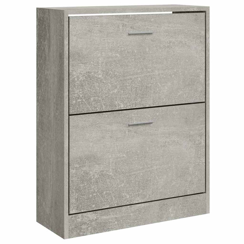 Pantofar, gri beton, 63x24x81 cm, lemn compozit