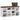 Bancheta pantofar, alb extralucios, 103x30x48 cm, lemn compozit