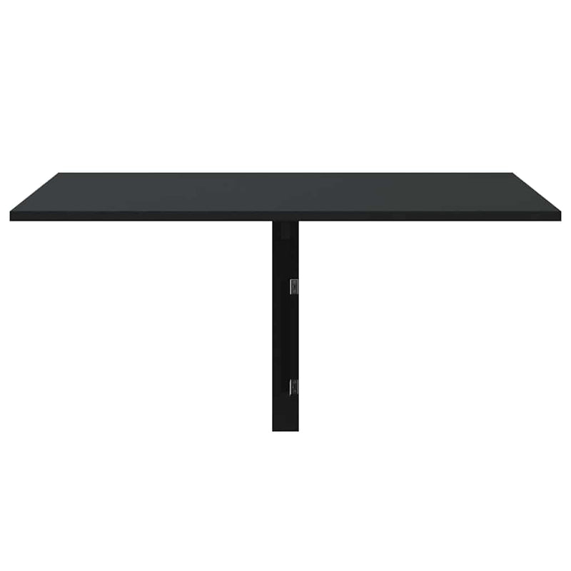Masă de perete pliantă, negru, 100x60x56 cm, lemn compozit