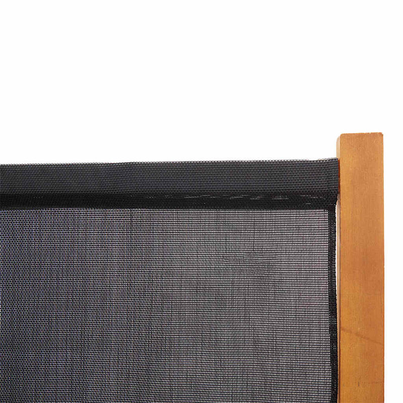 Paravan de cameră cu 3 panouri, negru, 210x180 cm