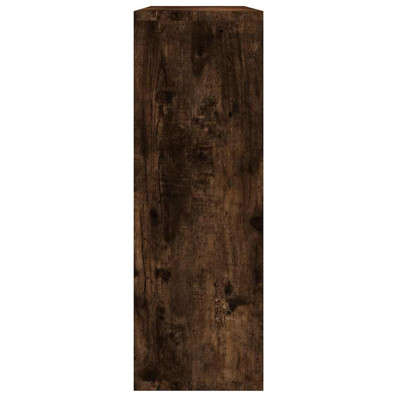 Raft de perete, stejar fumuriu, 104x20x58,5 cm, lemn compozit