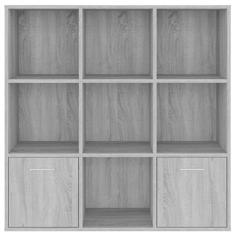 Bibliotecă, gri sonoma, 98x30x98 cm
