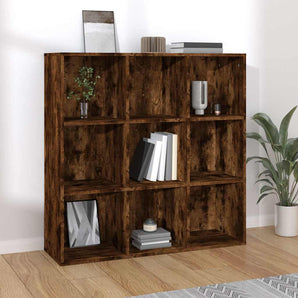 Bibliotecă, stejar fumuriu, 98x29x97,5 cm