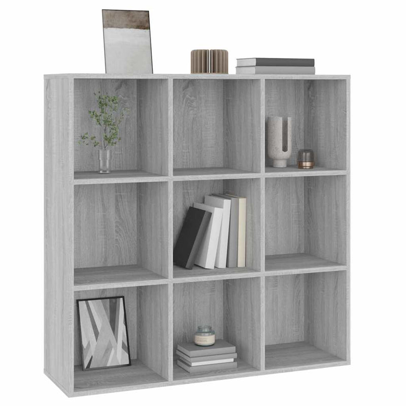 Bibliotecă, gri sonoma, 98x29x97,5 cm