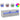 Comode TV cu lumini LED, 2 buc., gri sonoma, 60x35x40 cm