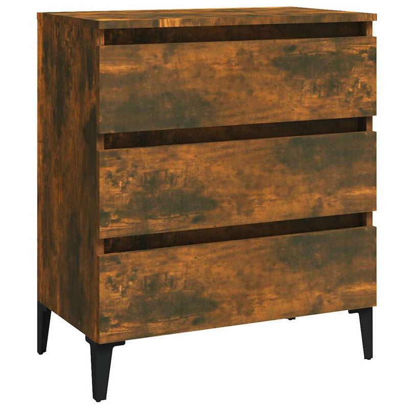 Dulap, stejar fumuriu, 60x35x69 cm, lemn compozit
