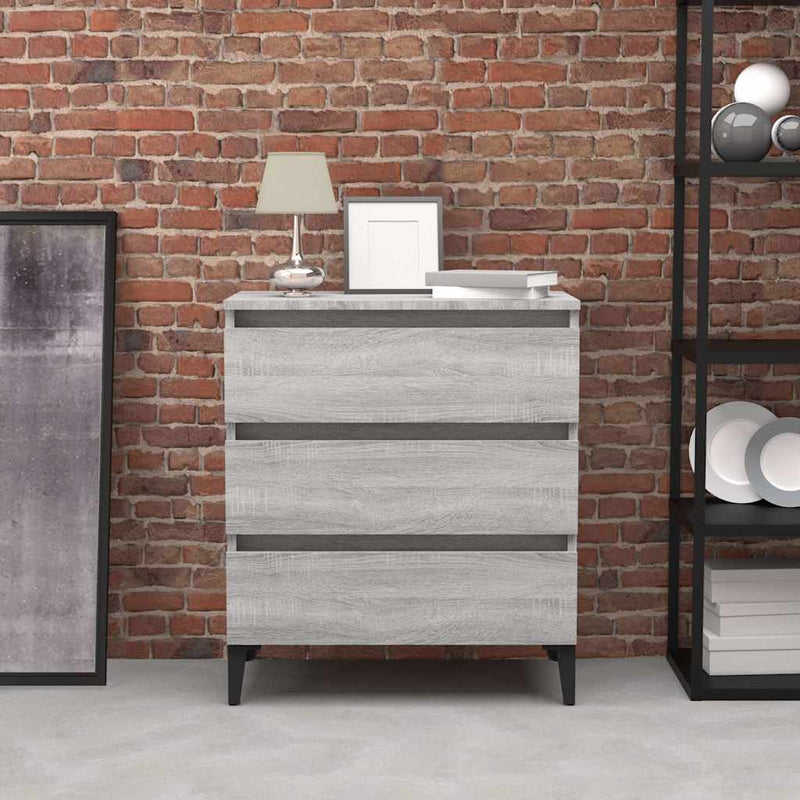 Dulap, sonoma gri, 60x35x69 cm, lemn compozit