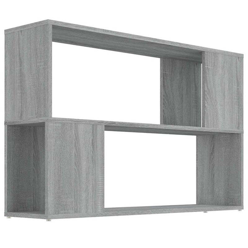 Bibliotecă, gri sonoma, 100x24x63 cm, lemn prelucrat