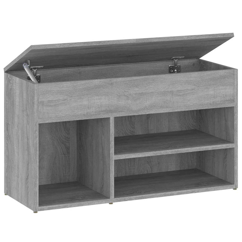 Bancă pentru pantofi stejar sonoma 80x30x45 cm lemn prelucrat