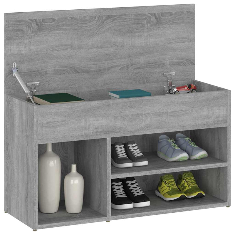 Bancă pentru pantofi stejar sonoma 80x30x45 cm lemn prelucrat