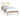 Cadru de pat mic single, 75x190 cm, lemn masiv