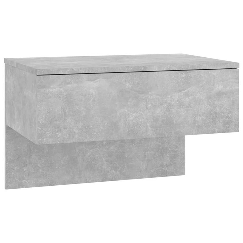 Noptieră de perete, gri beton
