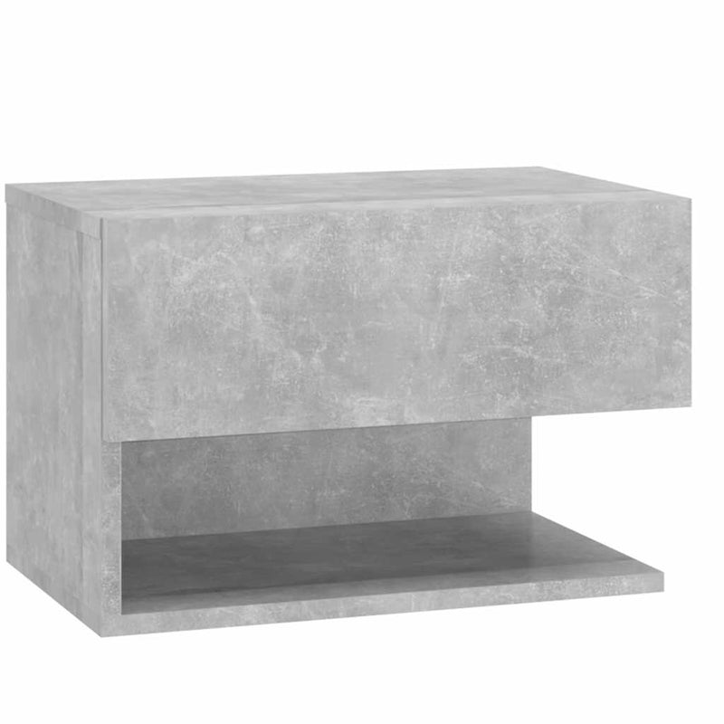 Noptieră de perete, gri beton