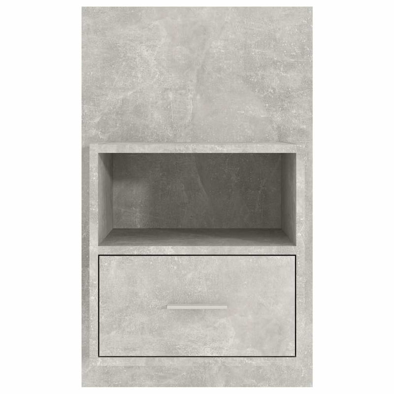 Noptieră de perete, gri beton