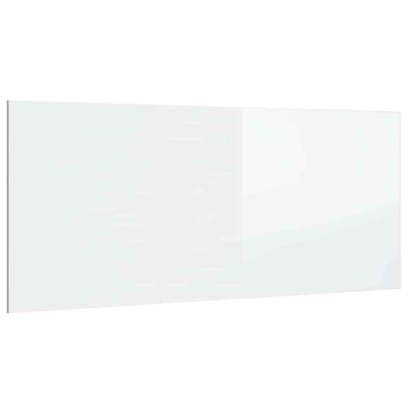 Tăblie de pat,alb extralucios, 200x1,5x80 cm, lemn prelucrat