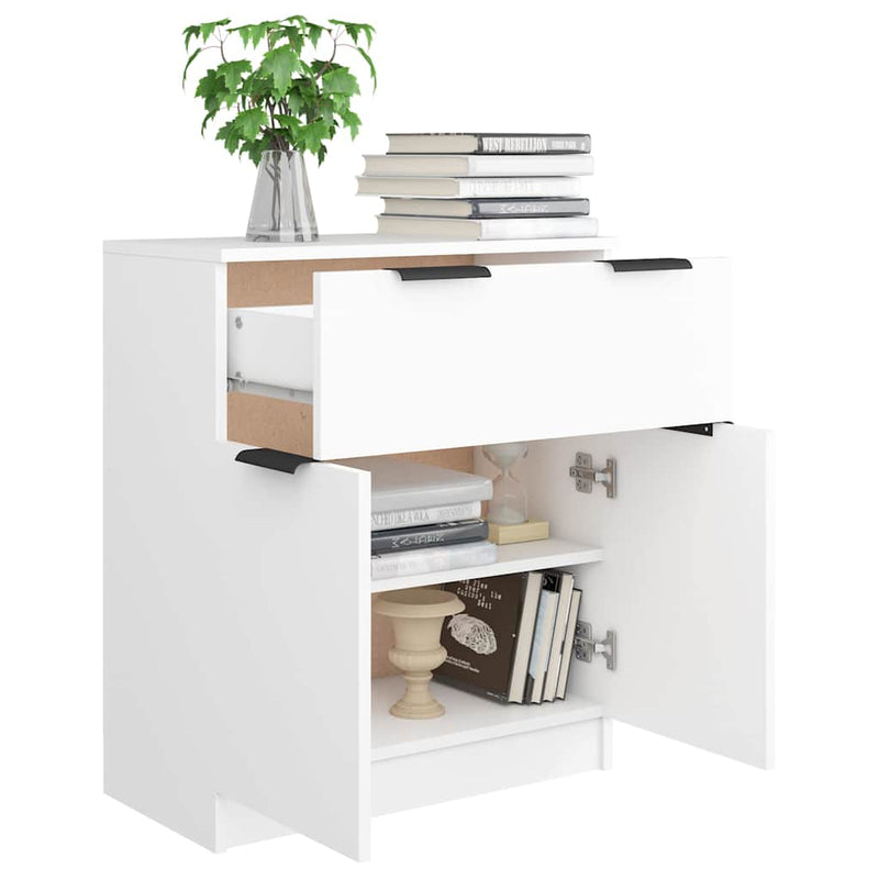 Dulap, alb, 60x30x70 cm, lemn prelucrat